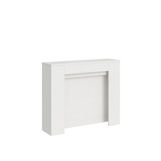 Itamoby Consola extensible 90x25/211 cm efecto madera fresno blanco