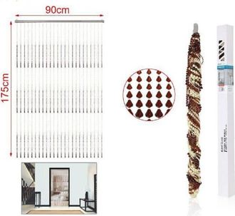 Trade Shop Trade Shop - Tenda A Fili Con Perline Colorate Supporto Per Porta 90x175 Cm Moschiera 2002913