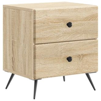 vidaXL Armario De Noche Con Caj&oacute;n Roble Sonoma 43 X 34,5 X 47,5 Cm Vidaxl
