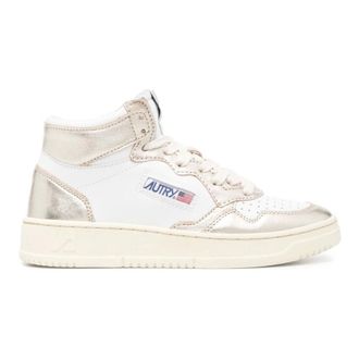 Autry Sneakers, female, White, Size: 10 US Medalist Mid Bicolor High Top Sneakers
