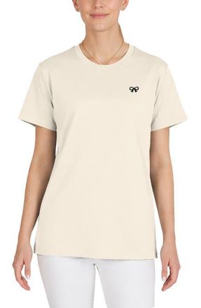 Dalix Womens Bow Jersey Tee in Natural at Nordstrom, Size Xx-Large