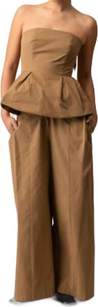Line & Dot Womens Tove Pants In Mocha