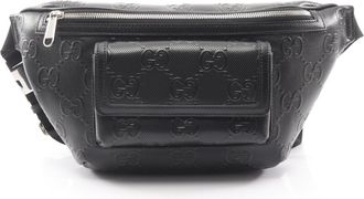 Gucci Black Leather Fanny Pack (Pre-Owned)