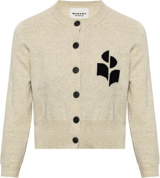 Isabel Marant Newton Cardigan - Knitwear - Mujer - Beige - XL