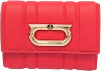 Ferragamo Pre-owned Leather Wallet - Dames - Vintage Accessoires - Rood - ONE Size - Leer - Vintage