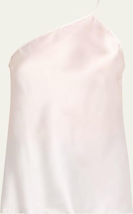 Rick Owens One-Shoulder Satin Slip Top