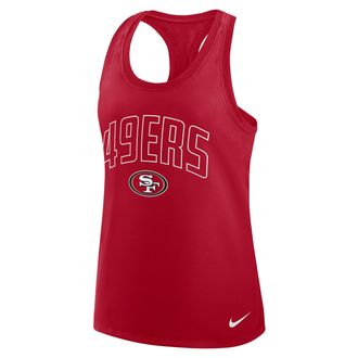 Nike San Francisco 49ers Primetime Nike Womens Dri-FIT NFL Racerback Tank Top in Red | 03E16DL9B-8NT