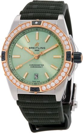 Breitling Chronomat Super Automatic 38mm Diamond Ladies Watch U17356531L1S1
