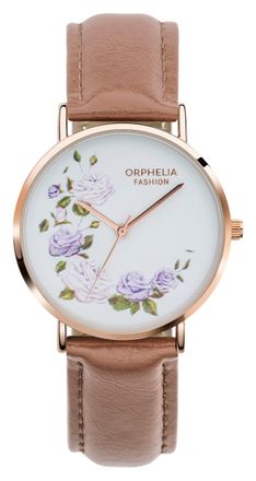 Orphelia Fashion Floral dameshorloge Bruin OF711817
