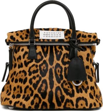 Maison Margiela Leopard Print 5aAC Mini Satchel