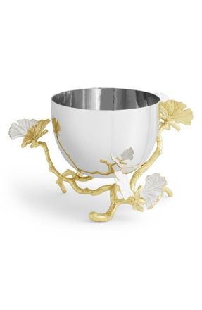 Michael Aram Butterfly Ginkgo Nut Bowl in Silver/Gold at Nordstrom