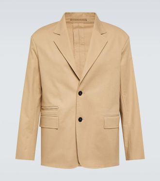 Lanvin Deconstructed cotton-blend blazer