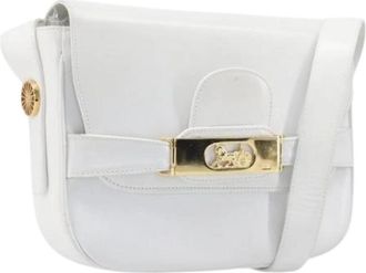 Celine Pre-owned Vintage Schoudertas - Dames - Vintage Schoudertas - Wit - ONE Size - Leer - Vintage