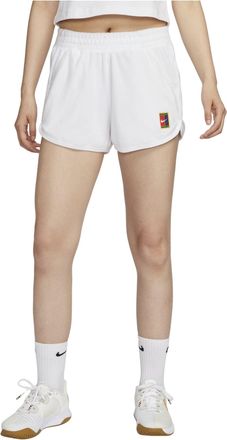 Nike (WMNS) NikeCourt Heritage Mid-Rise French Terry Tennis Shorts Asia Sizing White FQ2283-100