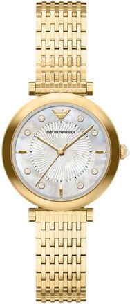 Emporio Armani Archelia Mother-of-Pearl Bracelet Watch, 32mm in Gold at Nordstrom