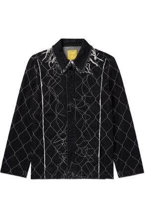 AIREI Embroidered Organic Denim Jacket