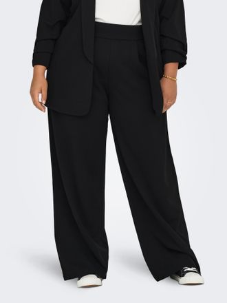 Only Carmakoma Schlupfhose ONLY CARMAKOMA CARSTILLA ONE PANT JRS NOOS, Damen, Gr. 50, L&auml;nge 32, schwarz, Web, Obermaterial: 95% Polyester, 5% Elasthan, unifarben, re