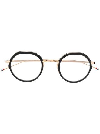 Thom Browne Occhiali ovali - Oro