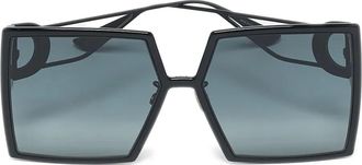 Dior 2020s zonnebril met vierkant montuur - Zwart