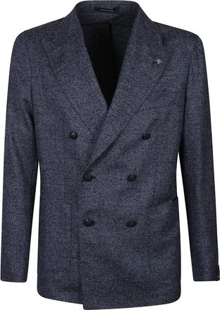 Tagliatore Montecarlo Double-breasted Jas - Heren - Blazers - Grijs - XL - Jassen