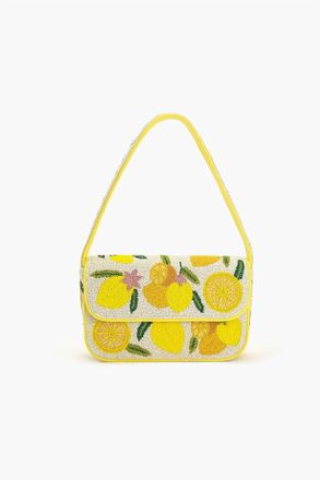 America & Beyond Womens Make Lemonade Shoulder Bag In Bright And Butter Yellow