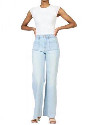 Dear John Denim Micah Mid Rise Wide Leg Jeans In Misty Cloud