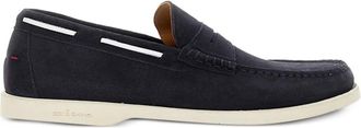 Kiton Mocassini con dettaglio cuciture - Blu