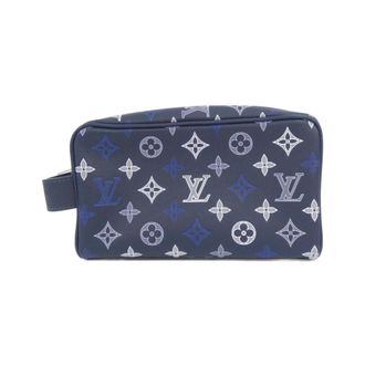 Louis Vuitton Monogram Shadow Blue Navy Leather Pouch (Pre-Owned)