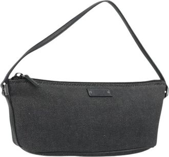 Gucci Pre-owned Accessory Pouch - Dames - Vintage Mini Tas - Zwart - ONE Size - Leer - Vintage