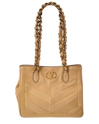 Valentino Vlog Leather Tote