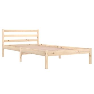 vidaXL Estructura De Cama Sin Colch&oacute;n Madera Maciza De Pino 100x200 Cm Vidaxl