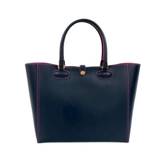 Loewe Pre-owned Tote Bags, female, Blue, Size: ONE SIZE Pre-owned Tote Bag