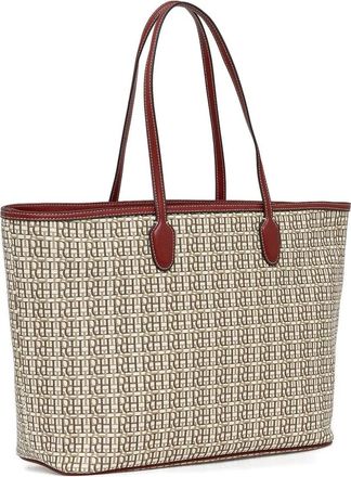 Pedro del Hierro Borsa tote con monogramma - Toni neutri