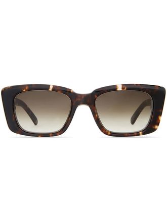 Mr. Leight Carman S rectangle-frame sunglasses - Brown