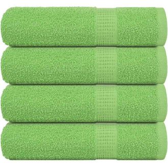 vidaXL Toallas De Ba&ntilde;o 4 Uds Verde Manzana 100x150 Cm 360 Gsm Vidaxl