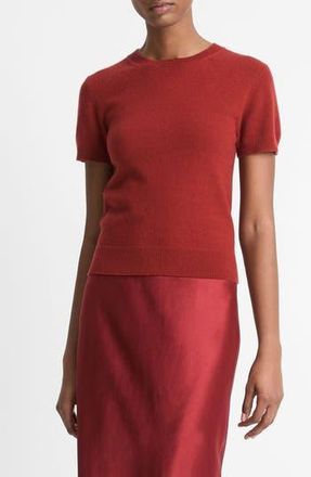 Vince Wool & Cashmere Blend Crewneck Sweater in Ruby Ink at Nordstrom Rack, Size X-Small
