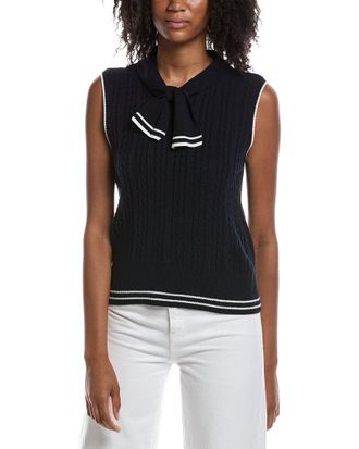 Nanette Lepore Tie Front Sweater Vest