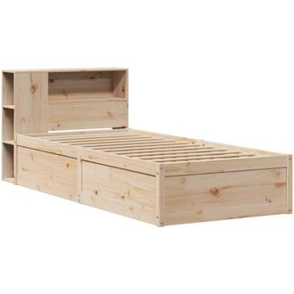 vidaXL Vidaxl - Estructura de cama sin colchón madera maciza de pino 90x200 cm