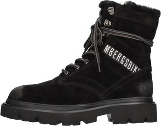Dirk Bikkembergs Su&egrave;de Enkellaarsjes - Heren - Veterlaarzen - Zwart - 46 EU - Su&egrave;de - Schoenen