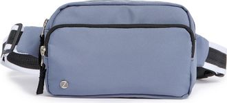 Zella Double Zip Belt Bag in Blue Indigo-Stripe at Nordstrom Rack