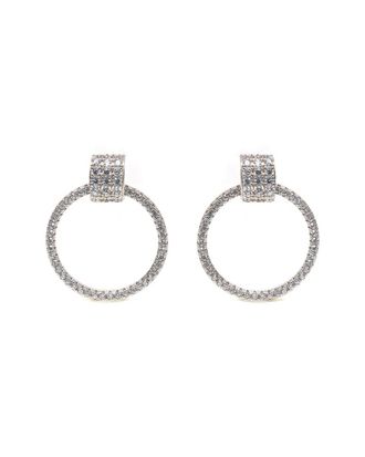 Suzy Levian Suzy Levian Silver Cz Dangle Earrings