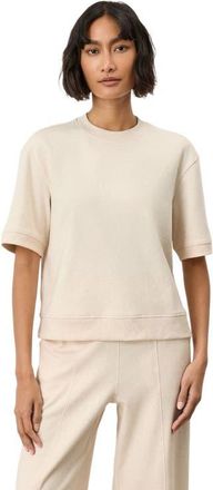 Pact Organic Cotton Airplane Sweatshirt Tee in Cream Heather at Nordstrom, Size Small