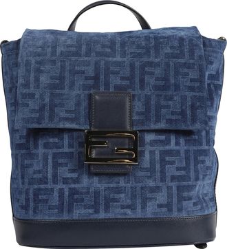 Fendi Denim Flocked FF Backpack