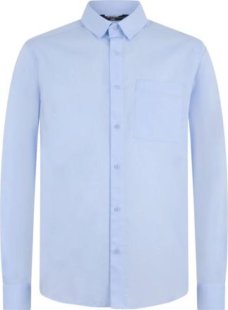 K-Way Damir St Poplin No Iron - Heren - Casual Overhemden - Blauw - M - Katoen - Overhemden