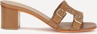 Santoni Sandali intrecciati in pelle Woman 38.5