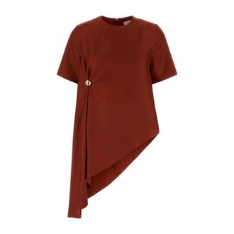 Loulou Studio Blouses, female, Red, Size: XS Madea T-shirt