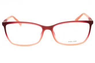 Police VPL196 Gradient Rectangular Frame Eyeglasses - Pink