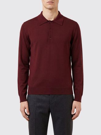 Valentino Polo a maniche lunghe in maglia di lana vergine