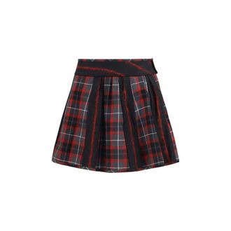 Vivienne Westwood Wool Oves Aries Mini Womens Skirt