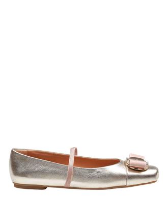 Ferragamo New Vara ballerina in laminated nappa